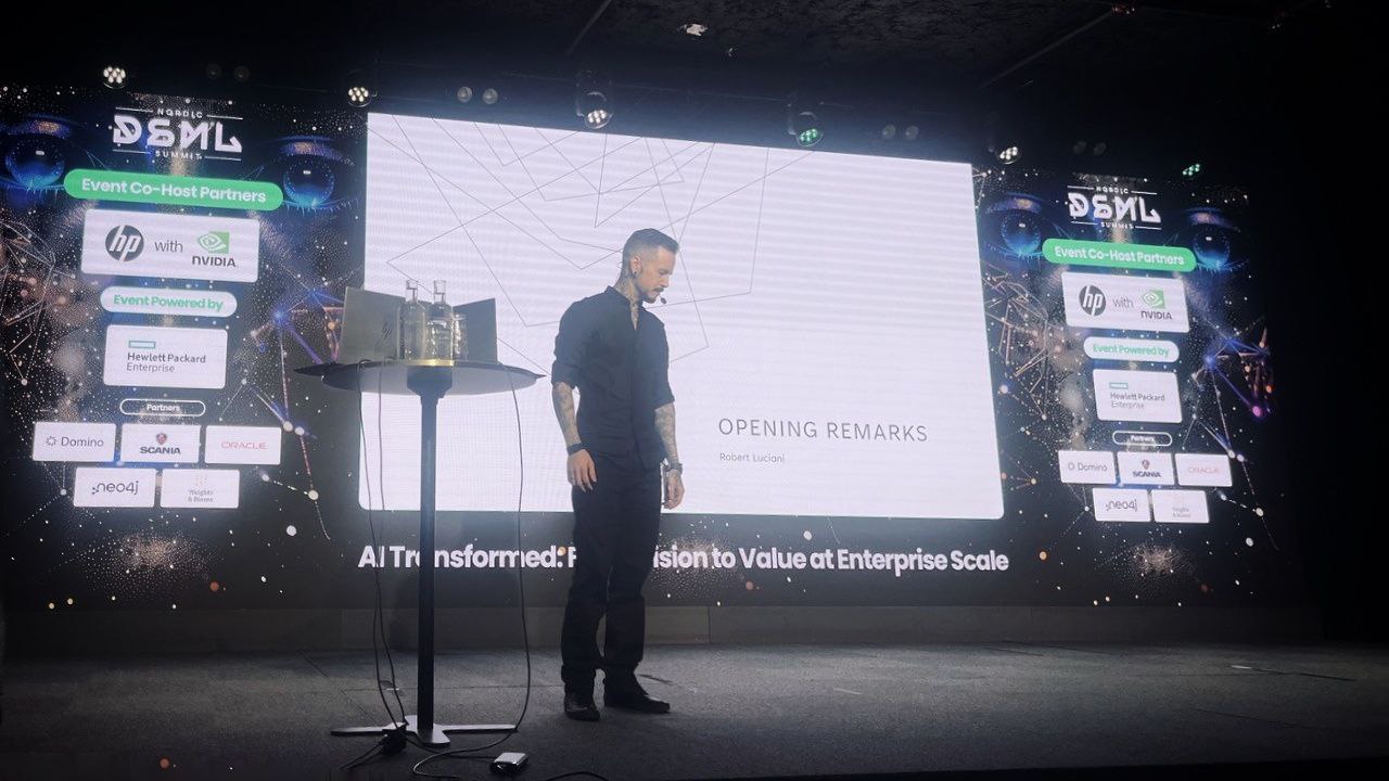 On stage at NDSML